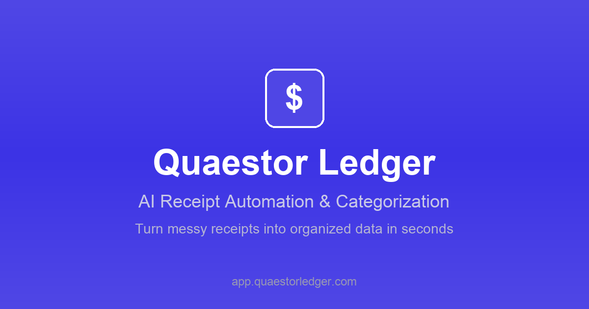 Quaestor Ledger AI Receipt Processing & Financial Tracking logo